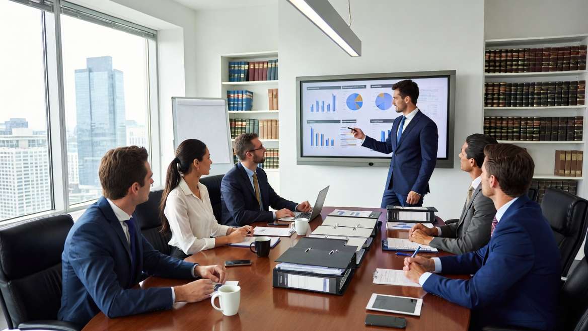 Lawyers in a meeting room