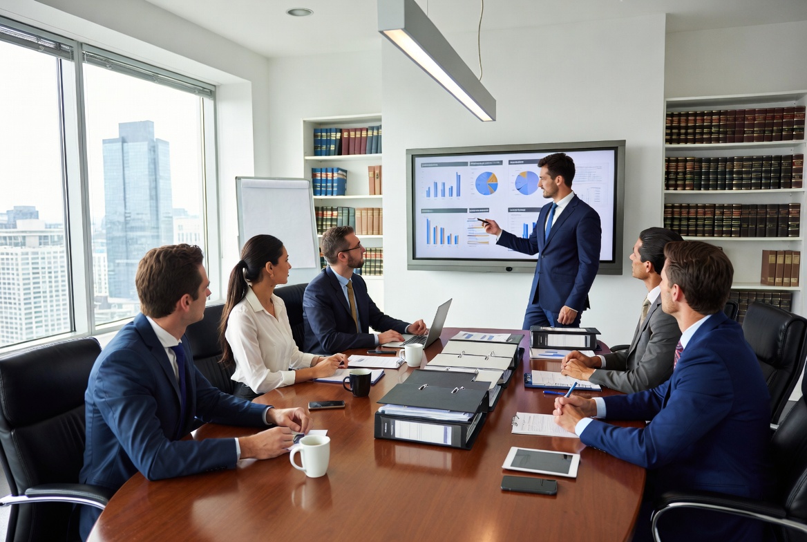 Lawyers in a meeting room