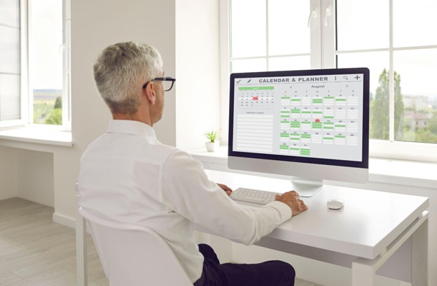 Calender and Planner on screen