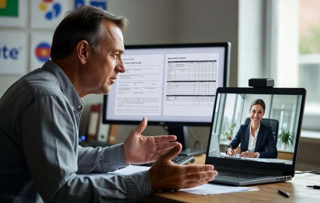 Talking to insurance company